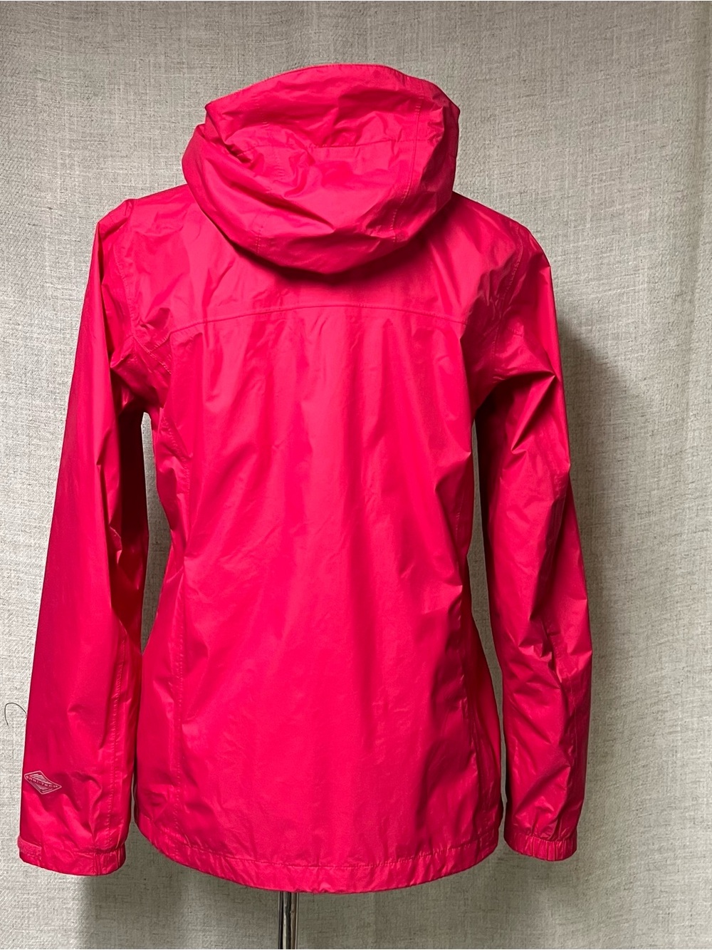 Columbia Women's Bright Pink Hooded Waterproof Jacket - Picture 3 of 6